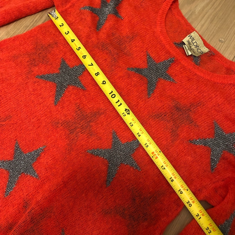 Wildfox Seeing Stars Oversized Women's Sweater Size Small ASO Taylor Swift Miley - Picture 5 of 7